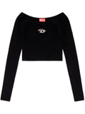Diesel Ribbed Knit Sweater — Black