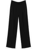 SPORTMAX PRE Straight-Leg Trousers — Black