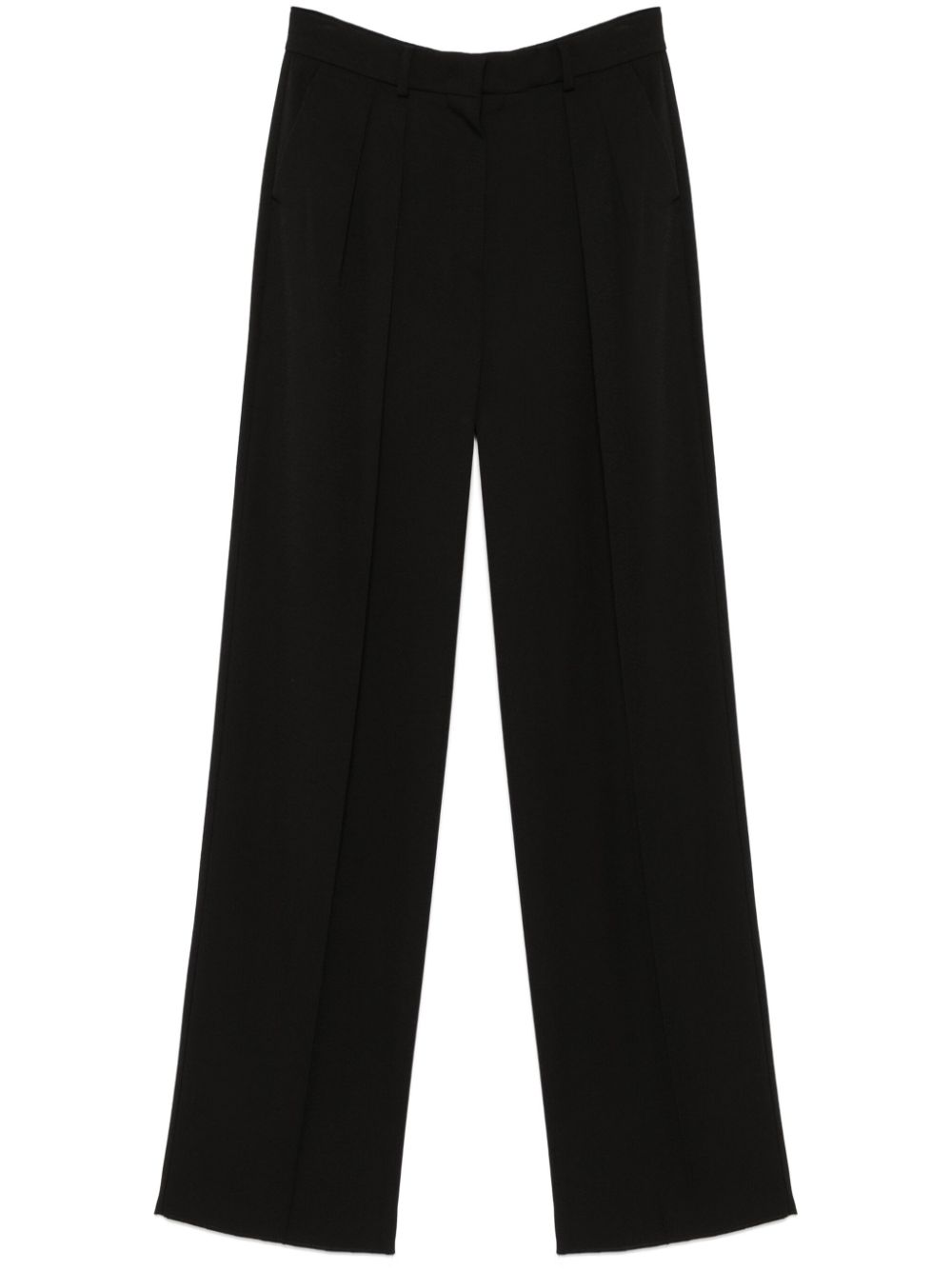SPORTMAX PRE Straight-Leg Trousers — Black