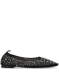 Tory Burch Crystal-Embellished Ballet Flat — Black