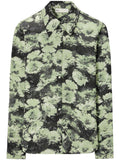 Tory Burch Floral-Printed Shirt — Green