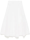 Zimmermann Crush Midi Skirt — White
