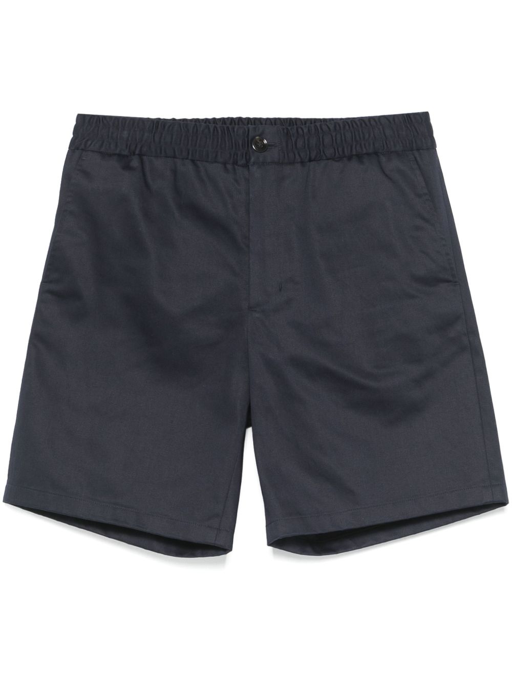 Ami Paris Cotton Shorts — Navy
