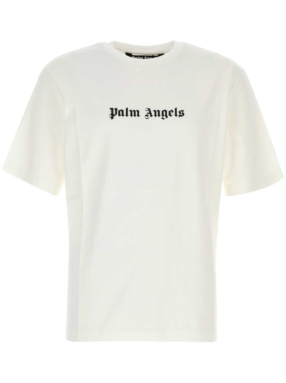 Palm Angels Logo-Print Cotton T-shirt — White
