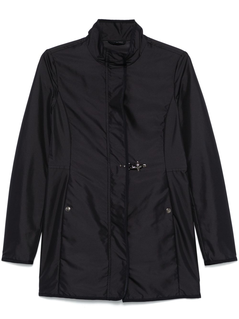 Fay Car Coat — Black