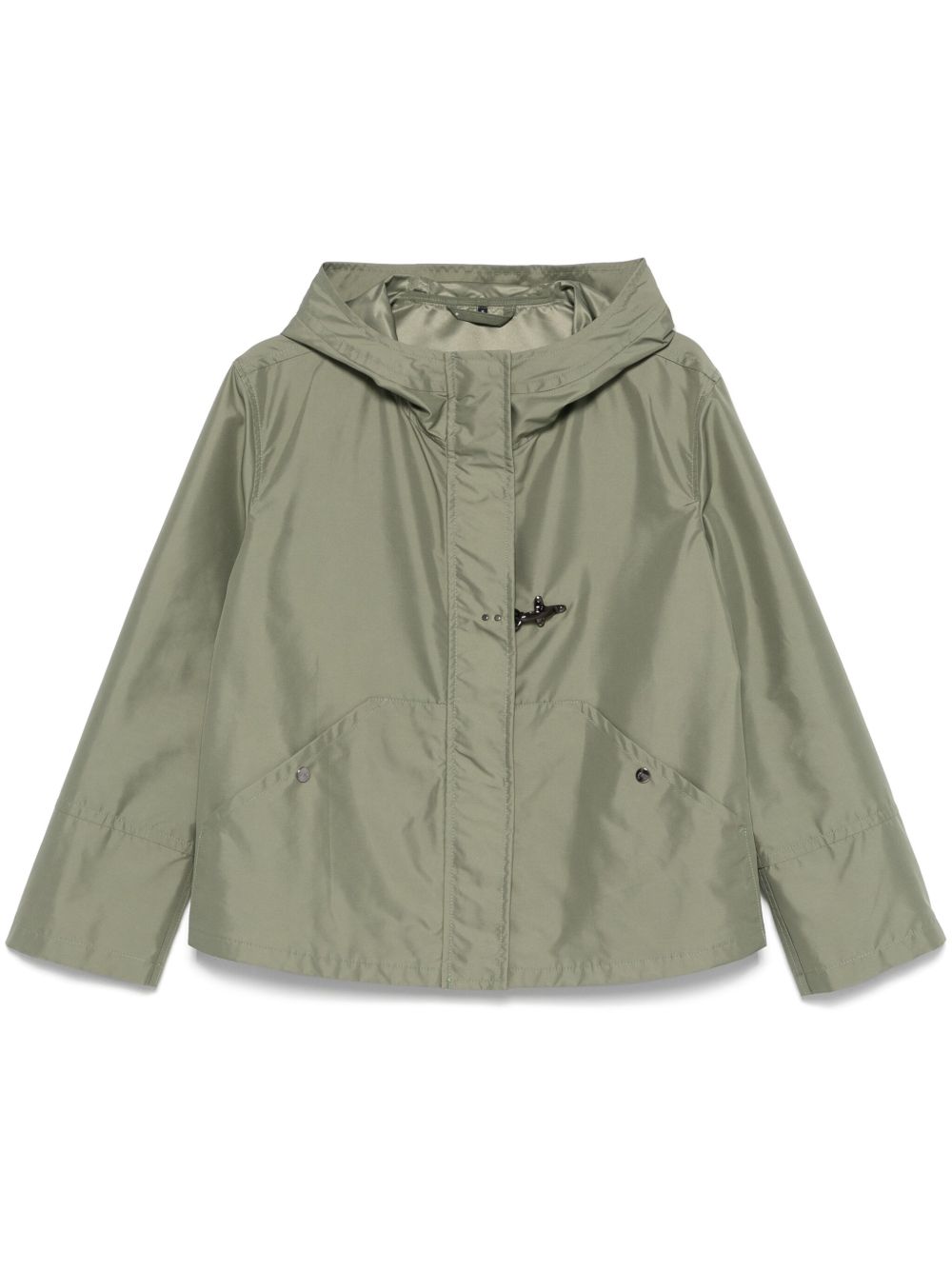 Fay Short Parka Coat — Sage