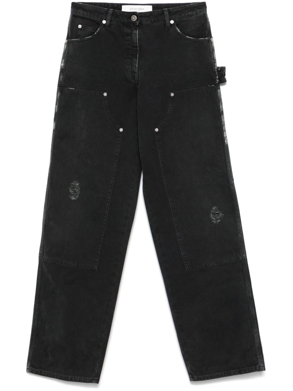 Golden Goose Distressed Denim Jeans — Black
