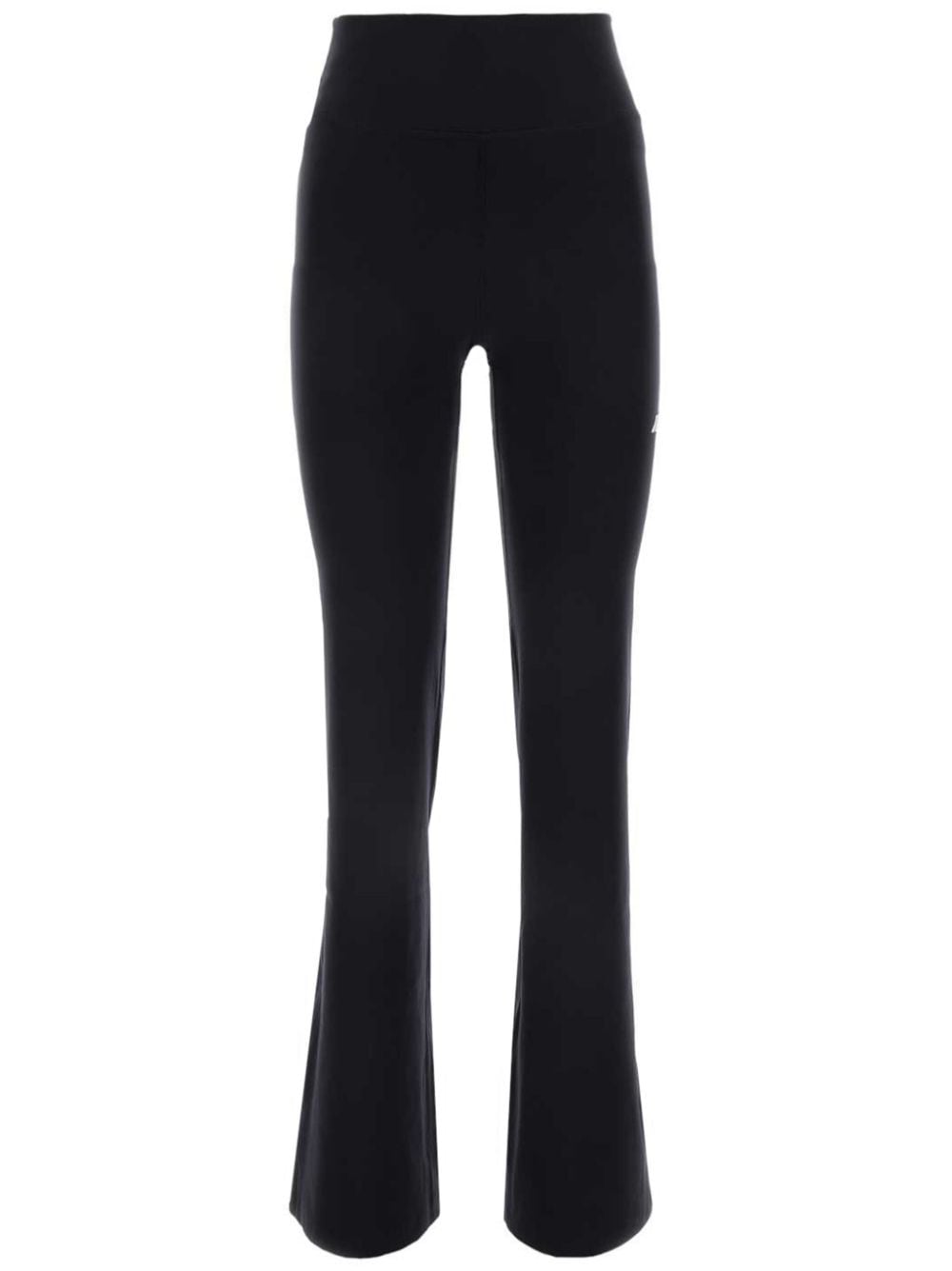 Balenciaga Flared Elasticated Waistband Trousers — Black