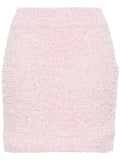 Balenciaga Tweed Bouclé Skirt — Pink