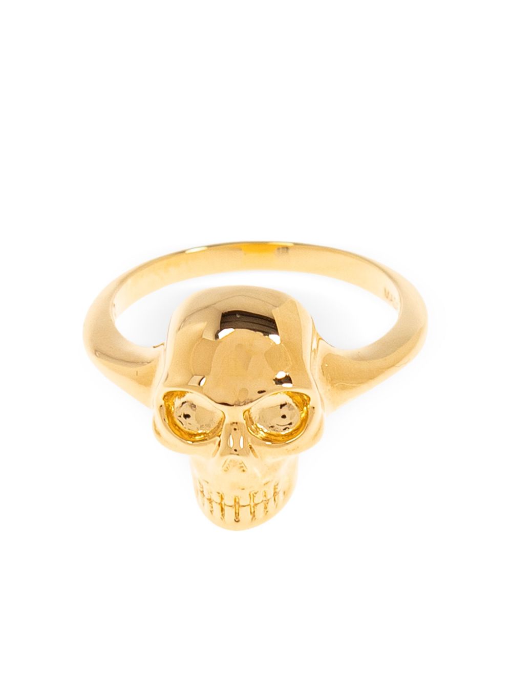 Alexander McQueen Skull Motif Ring — Gold