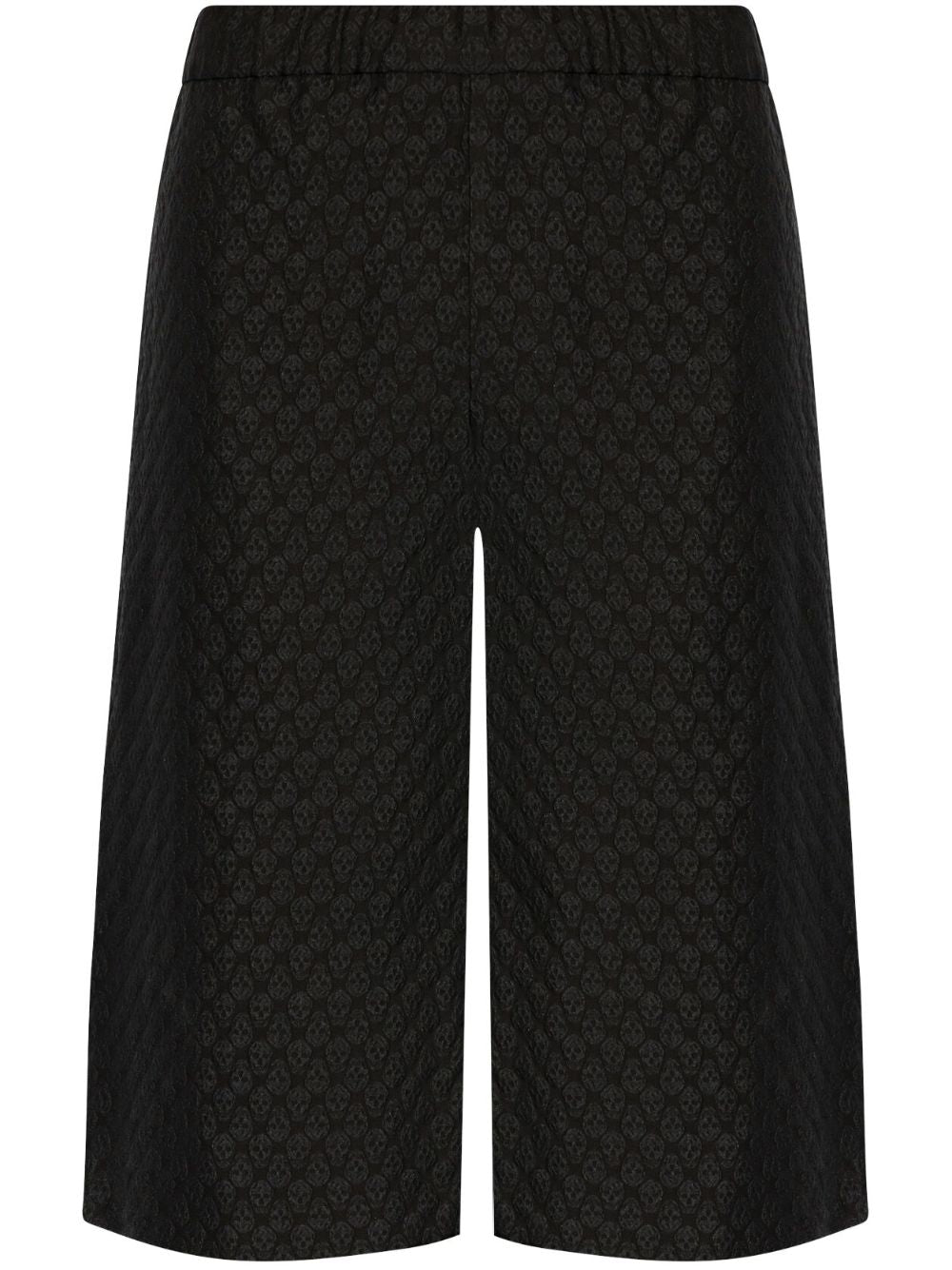 Alexander McQueen Skull Jacquard Bermudas — Black