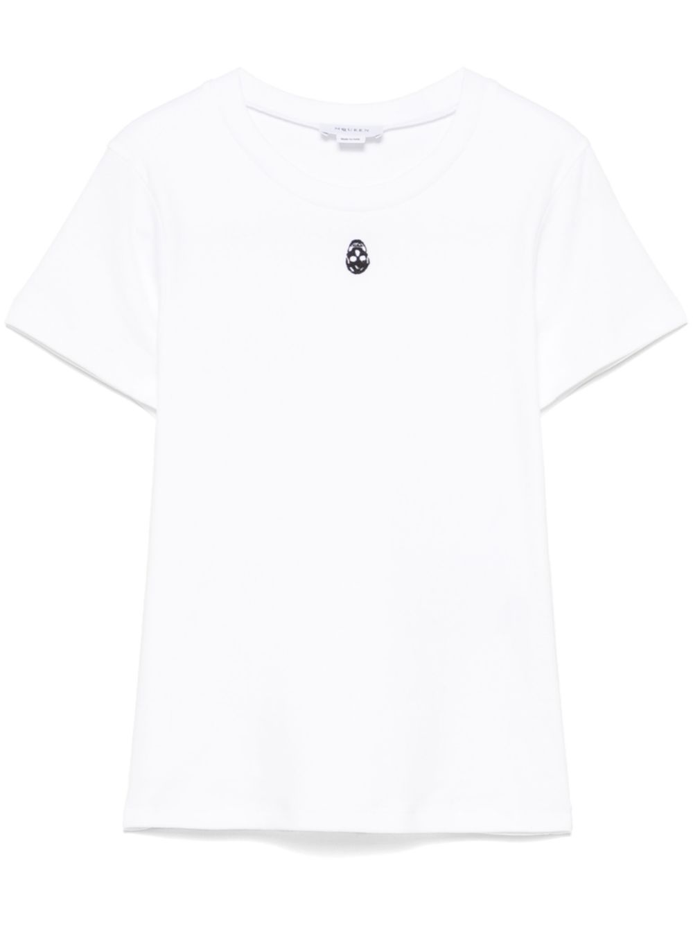 Alexander McQueen Embroidered Skull T-shirt — White