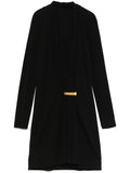 Tom Ford Draped V-Neck Dress — Black