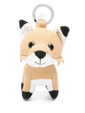 Maison Kitsuné Fox-Motif Knit Bag Charm — Beige