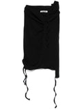 Ottolinger Ribbed Cotton Mini Skirt — Black