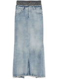 Maison Margiela Denim Maxi Maxi Skirt — Indigo