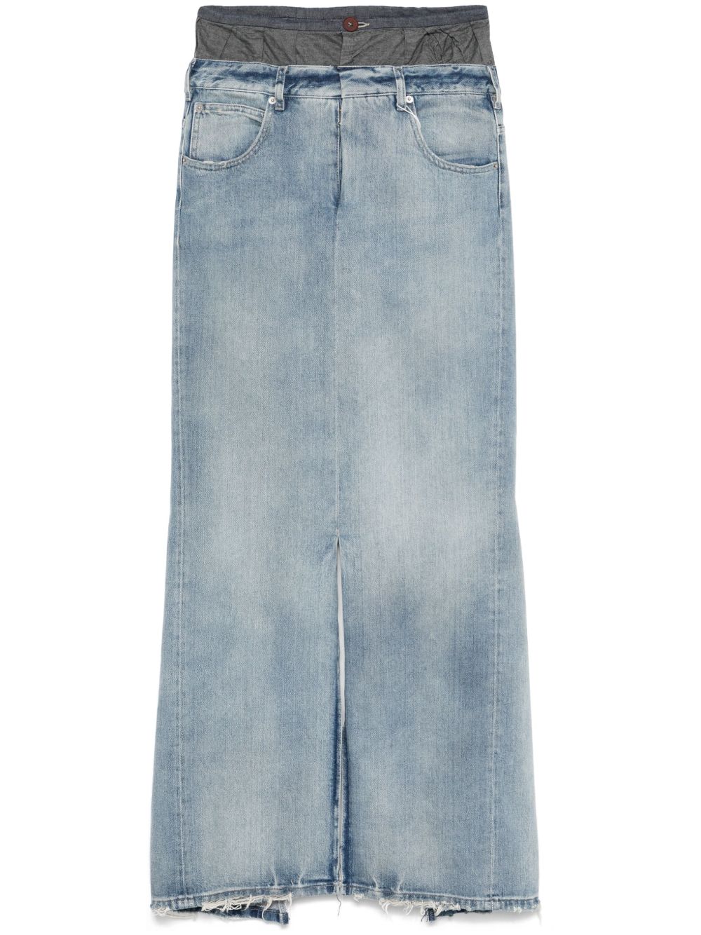 Maison Margiela Denim Maxi Maxi Skirt — Indigo