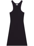 Courreges Pre Scuba Cotton Racerback Dress — Black