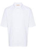 Marni Logo-Patch Organic Cotton Polo Shirt — White