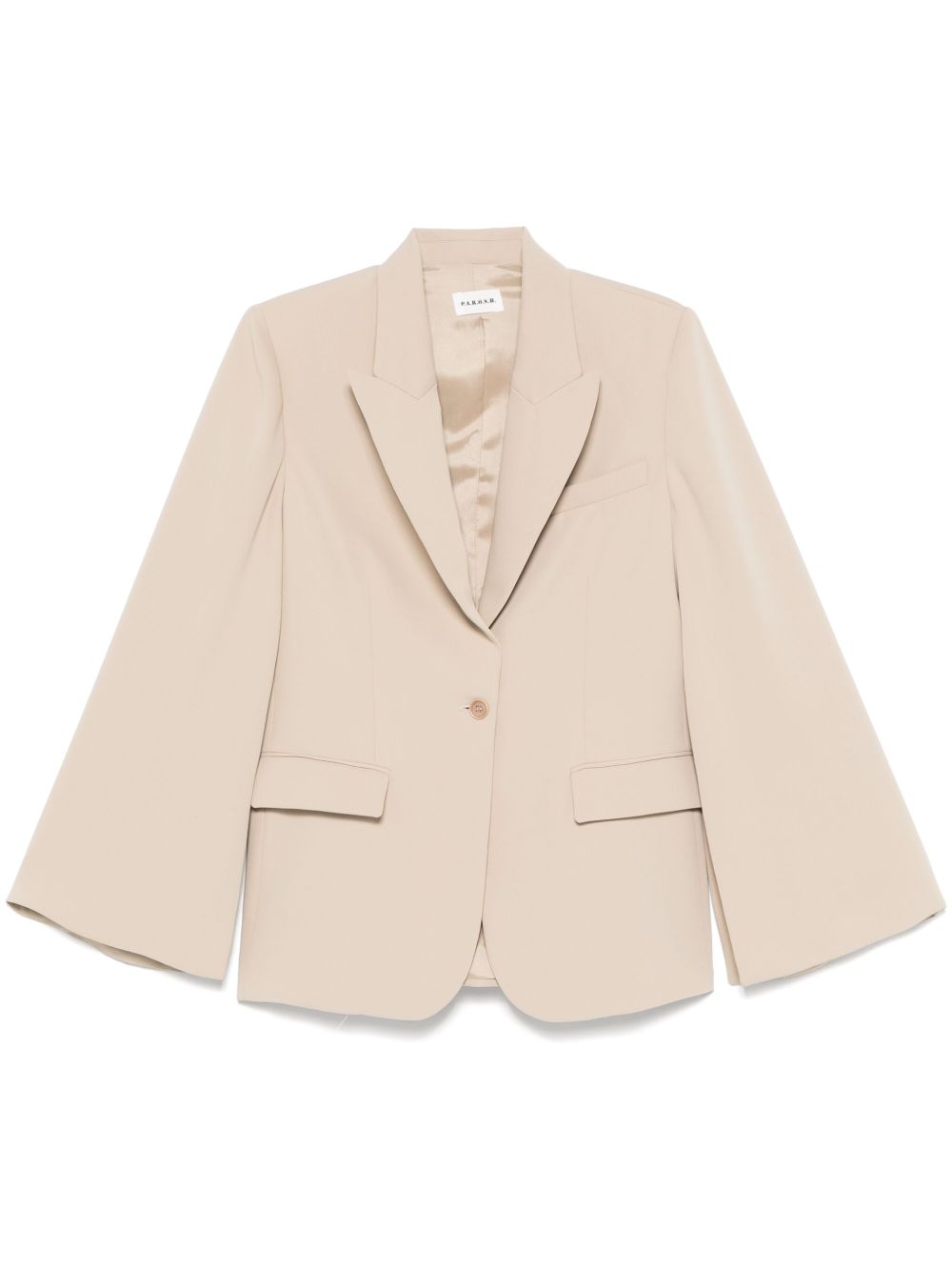 Parosh Single-Breasted Blazer — Beige