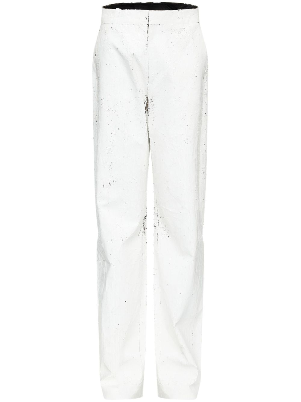 MM6 Maison Margiela Wax Trousers — White