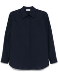Parosh Cotton Shirt — Navy