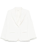 Parosh Single-Breasted Blazer — White