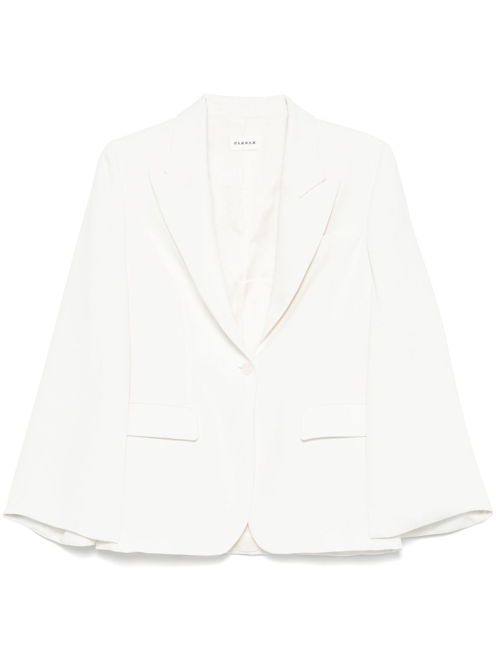 Parosh Single-Breasted Blazer — White
