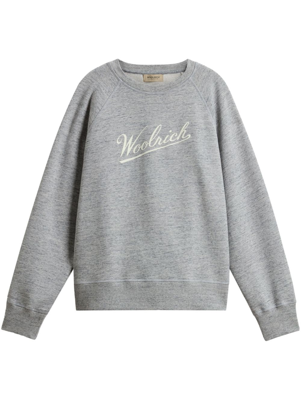 Woolrich Logo-Printed Cotton Sweatshirt — Gray