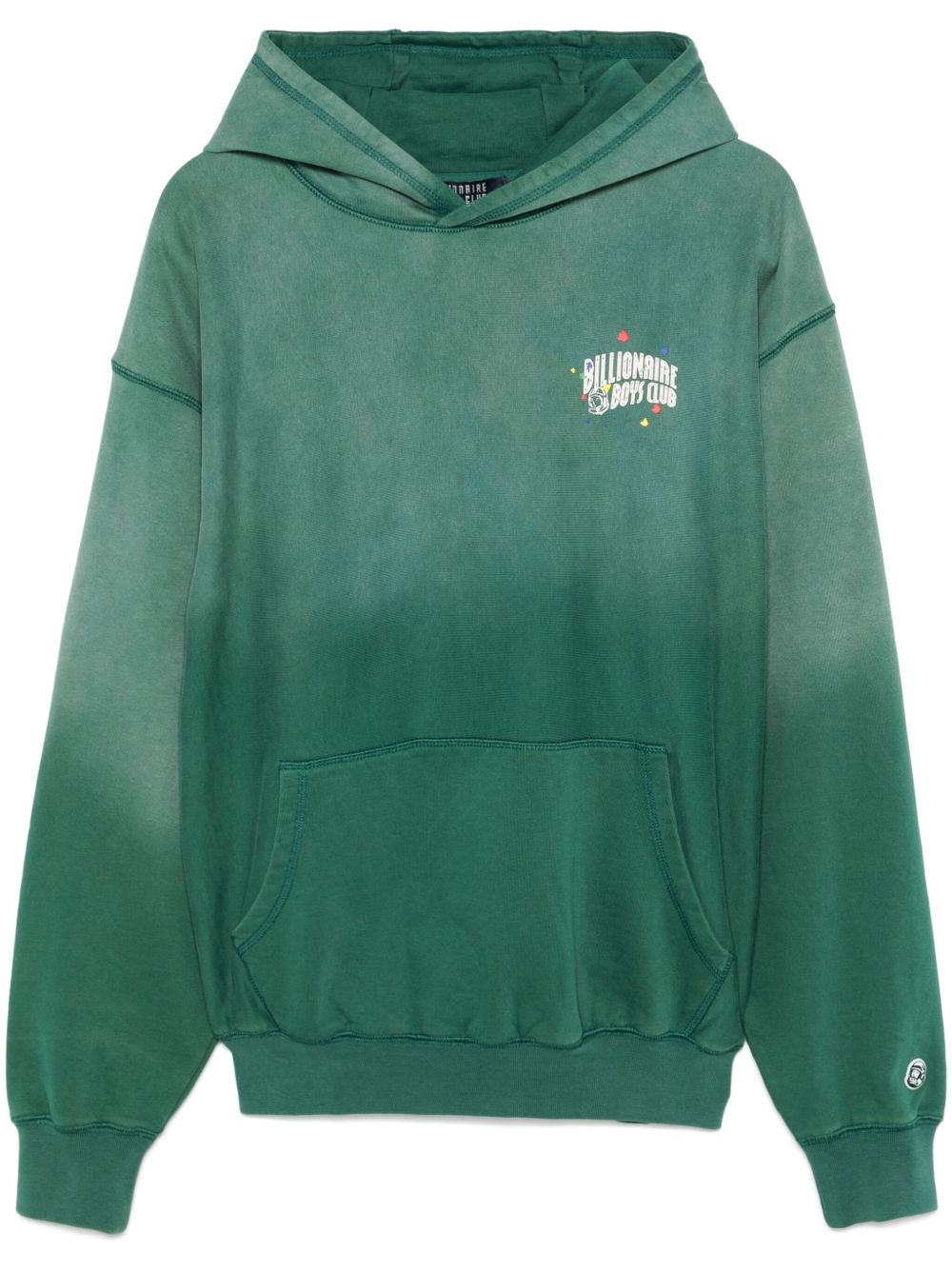 Billionaire Logo Embroidered Hoodie — Green