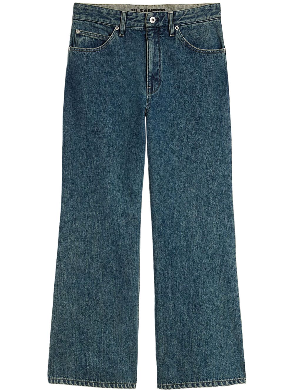 Jil Sander Plus Wide-Leg Denim Jeans — Blue