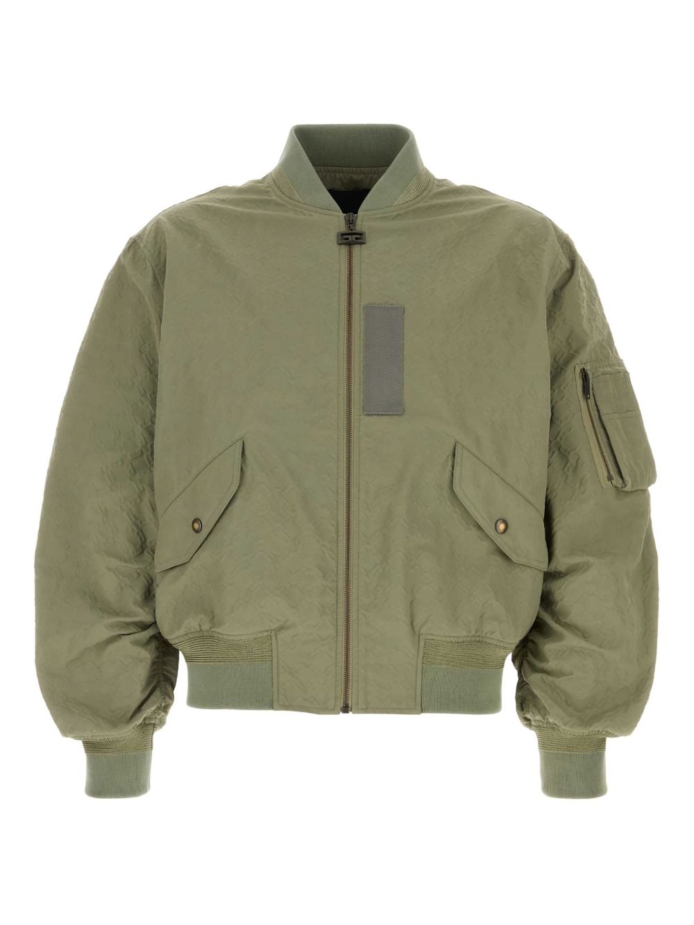 Givenchy Nylon Bomber Jacket — Olive Green