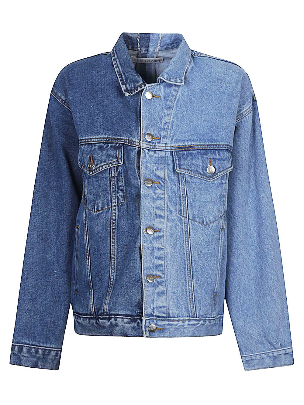 E.L.V. Denim Upcycled Denim Jacket — Blue