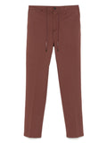 Circolo 1901 Cotton Trousers — Chestnut Brown