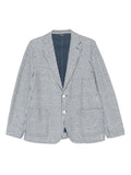 Circolo 1901 Cotton-Linen Blend Blazer — blue