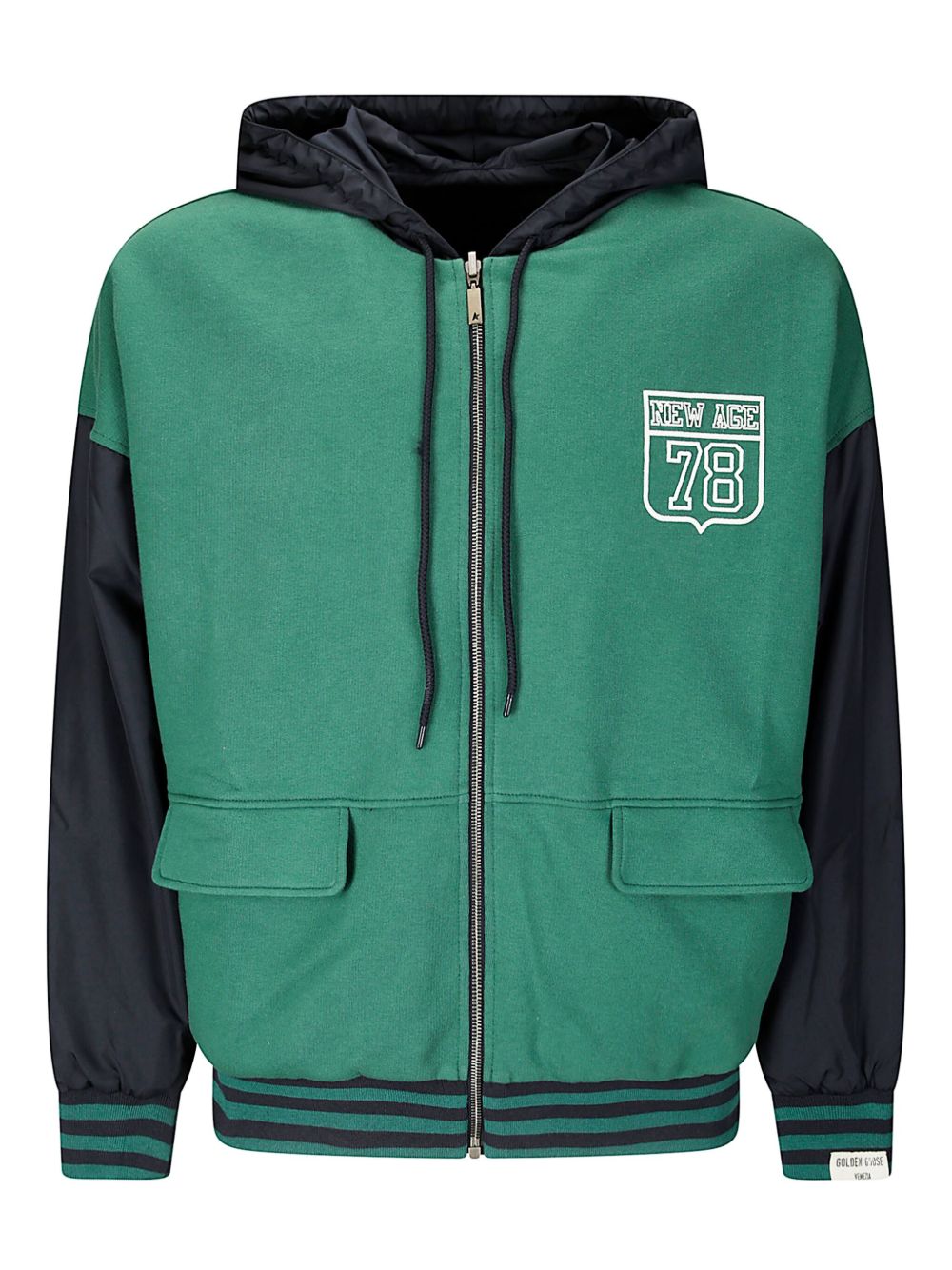 Golden Goose Organic Cotton Reversible Hoodie — Green