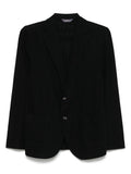 Circolo 1901 Cotton Single-Breasted Blazer — Black