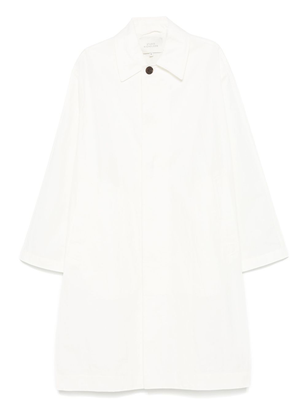 Studio Nicholson Nylon and Cotton Blend Coat — White