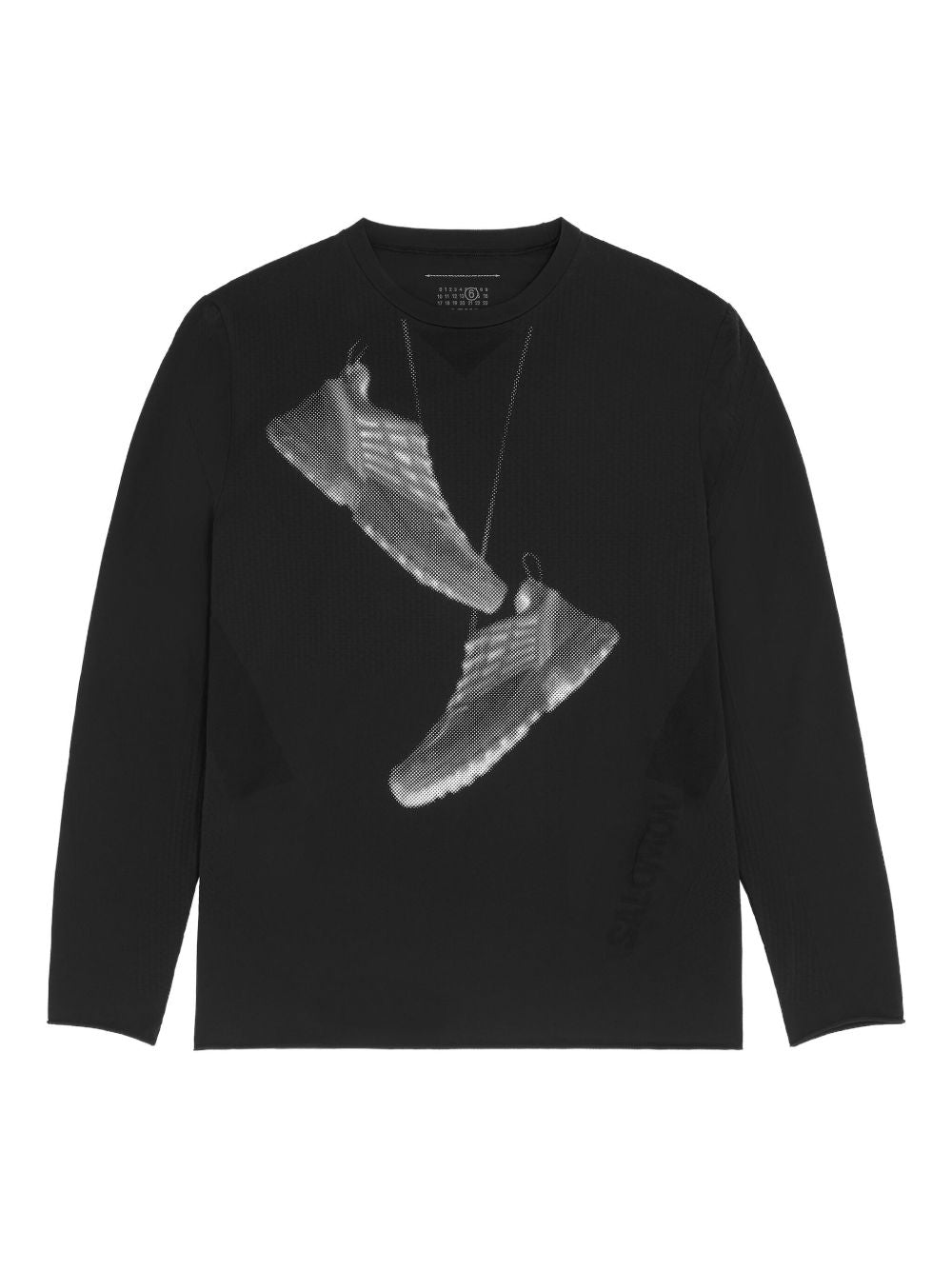 MM6 X Salomon Graphic Print T-Shirt — Black
