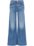 Mother Tomcat Roller Jeans — Light Blue
