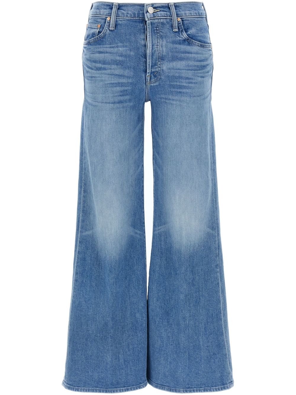 Mother Tomcat Roller Jeans — Light Blue