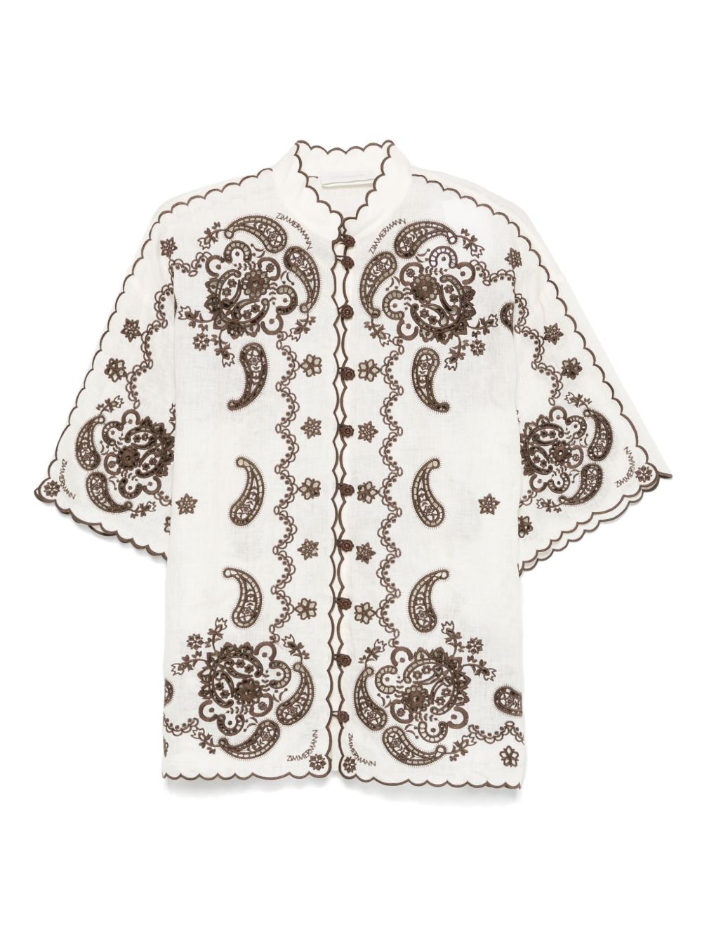 Zimmermann Ascension Shirt — Cream