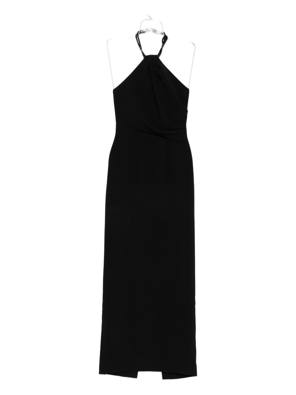 Solace London Halterneck Maxi Dress — Black