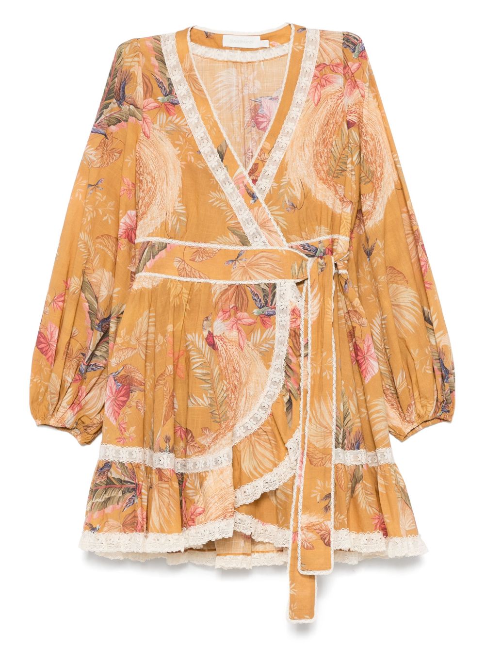 Zimmermann Ascension Dress — Mustard Yellow