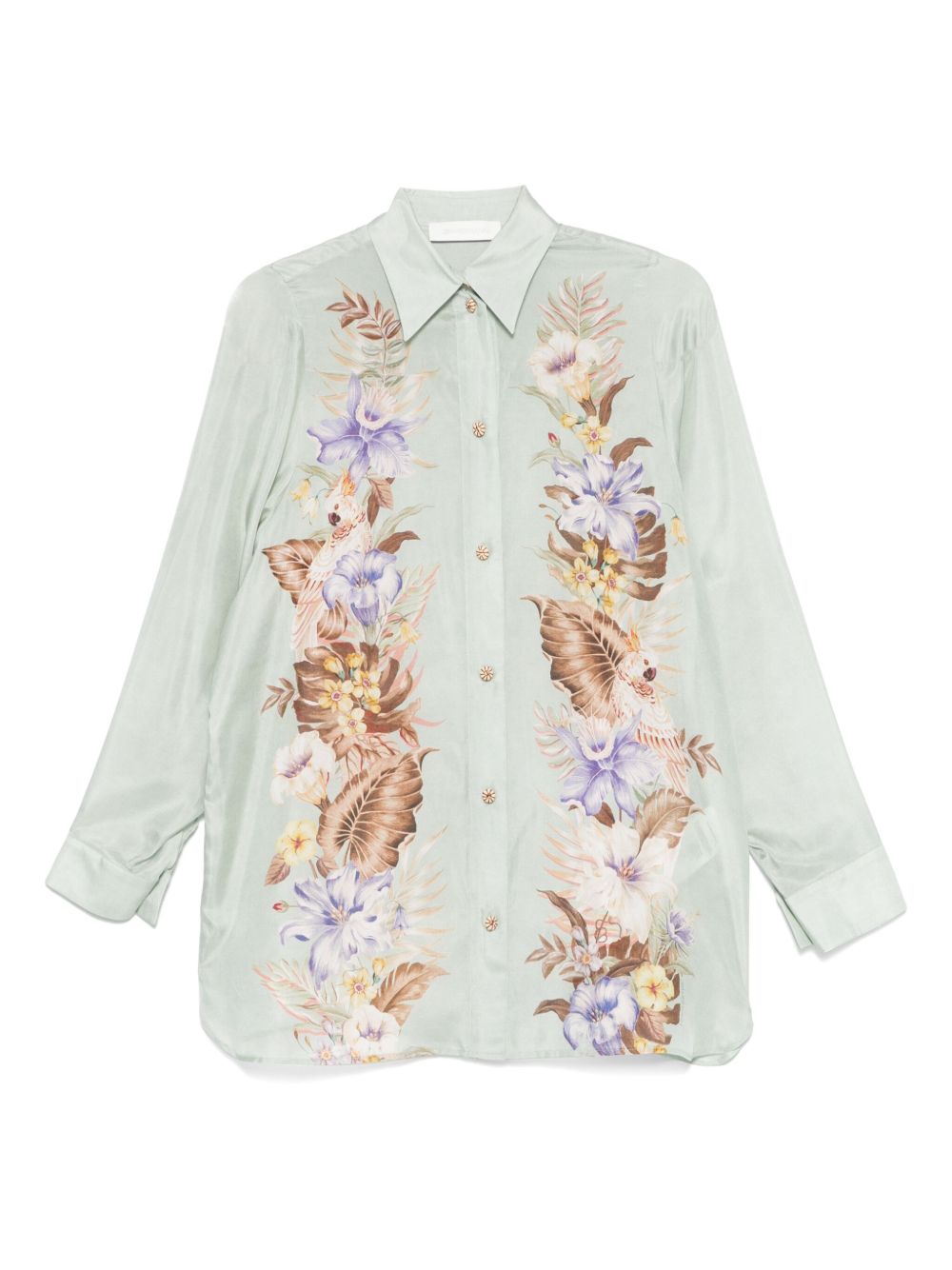 Zimmermann Coco Shirt — Sage Green