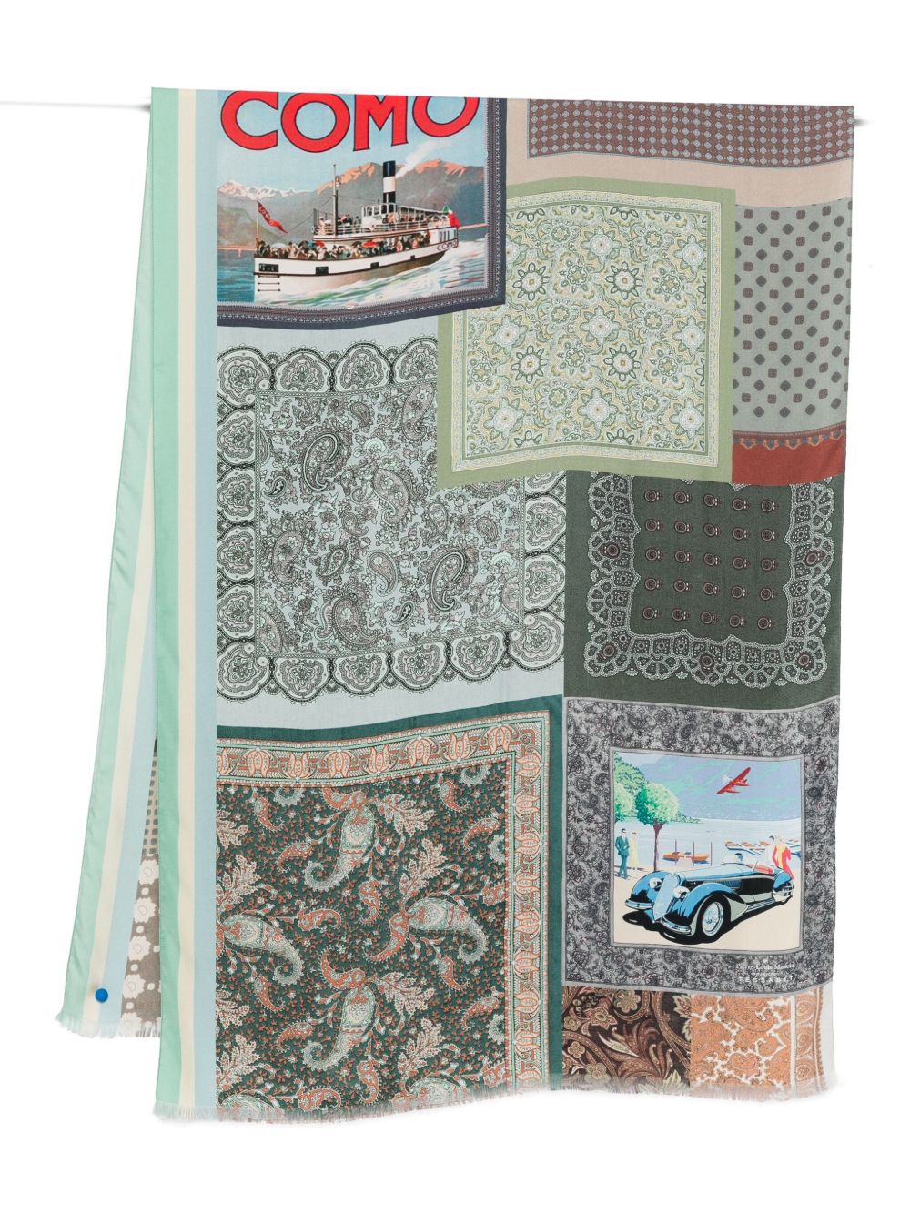032C Lago di Como Scarf — Green