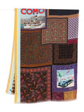 032C Silk Printed Patchwork Scarf — Multi