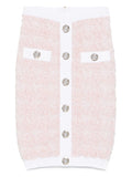 Balmain Tweed Pencil Skirt — rose pink