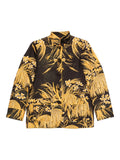 F.R.S . Floral-Printed Silk Shirt — Black