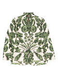 F.R.S . Floral-Printed Silk Shirt — Cream